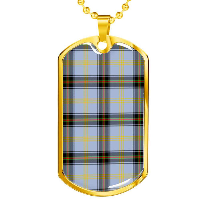 Scottish Bell of the Borders Clan Tartan Military Dog Tag Necklace Tartan Plaid 2