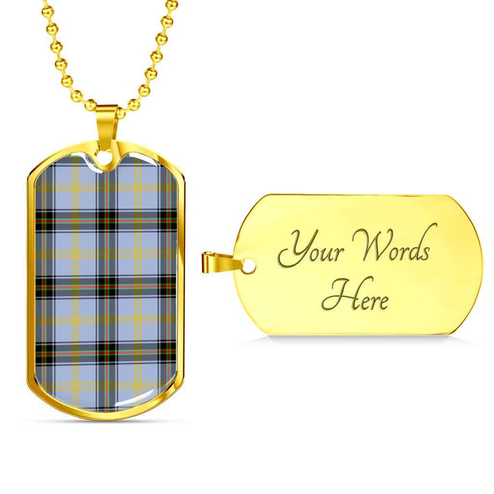 Scottish Bell of the Borders Clan Tartan Military Dog Tag Necklace Tartan Plaid 4