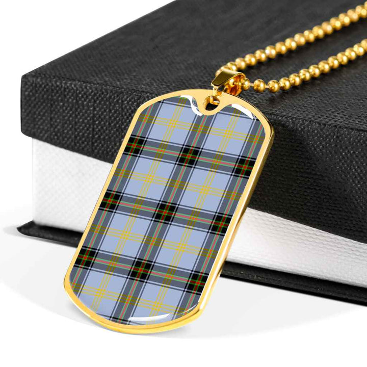 Scottish Bell of the Borders Clan Tartan Military Dog Tag Necklace Tartan Plaid 6