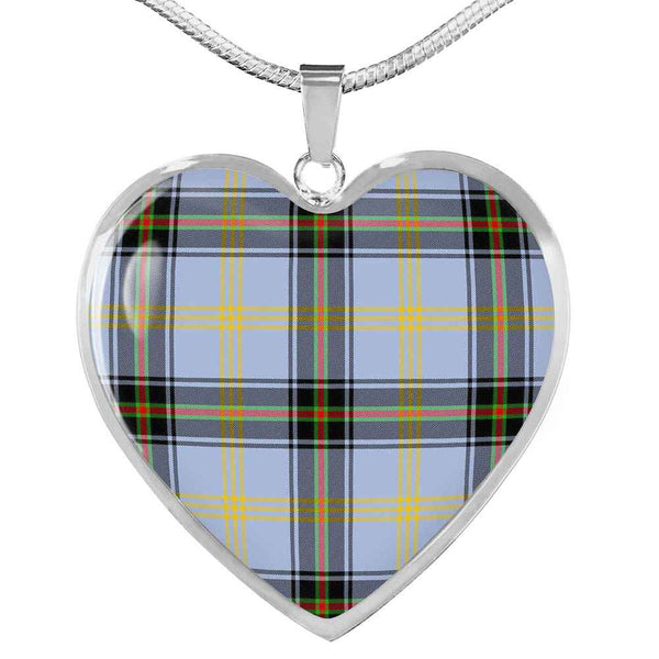 Scottish Bell of the Borders Clan Tartan Necklace Heart Tartan Plaid 1