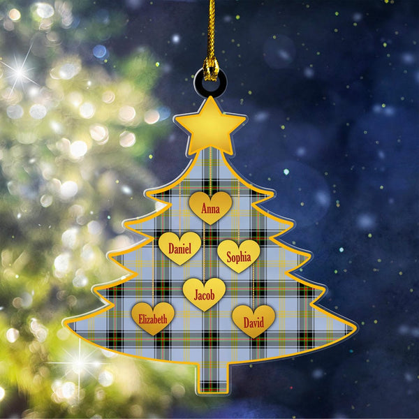 Scottish Bell of the Borders Clan Tartan Ornament Custom Family Christmas Tree Tartan Plaid 1
