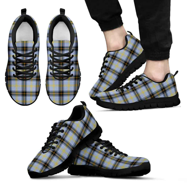 Scottish Bell of the Borders Clan Tartan Sneakers Black Sole Tartan Plaid