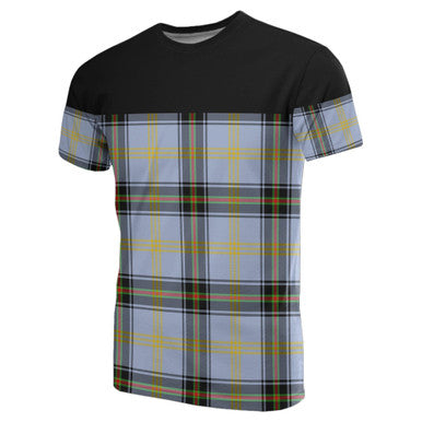 Scottish Bell of the Borders Clan Tartan T-Shirt Horizontal Style Front Side Tartan Plaid