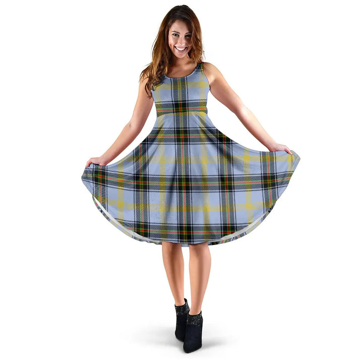 Scottish Bell of The Borders Clan Tartan Women Midi Dress