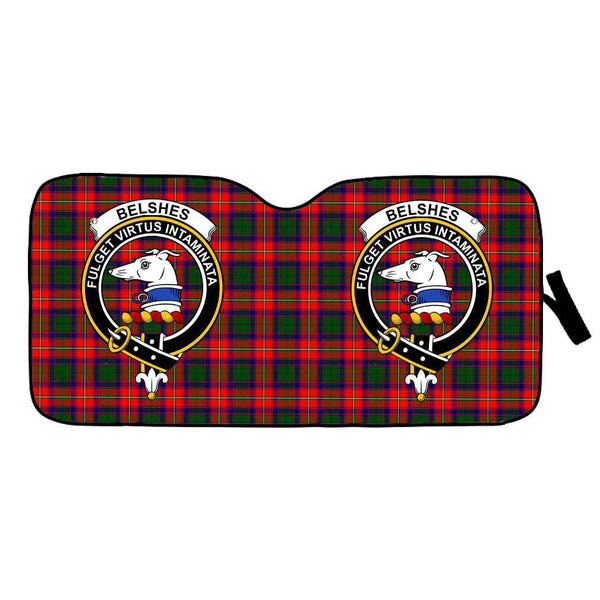 Scottish Belshes Clan Crest Tartan Car Windshield Sun Shade Tartan Plaid 1