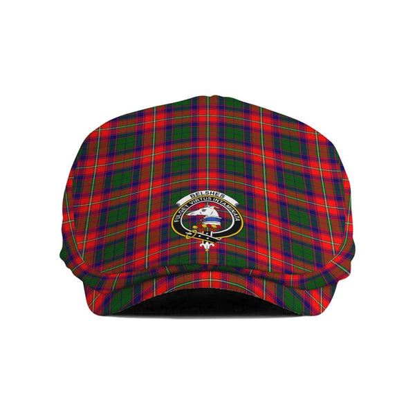 Scottish Belshes Clan Crest Tartan Flat Cap Tartan Plaid 1