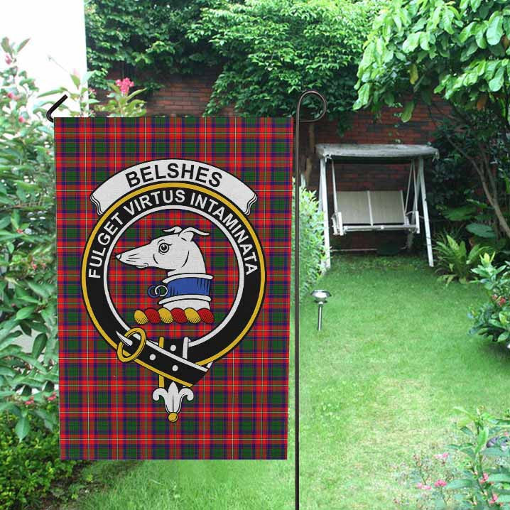 Scottish Belshes Clan Crest Tartan Garden Flag Tartan Plaid 2
