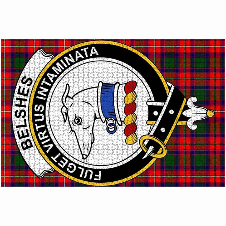 Scottish Belshes Clan Crest Tartan Jigsaw Puzzle 2
