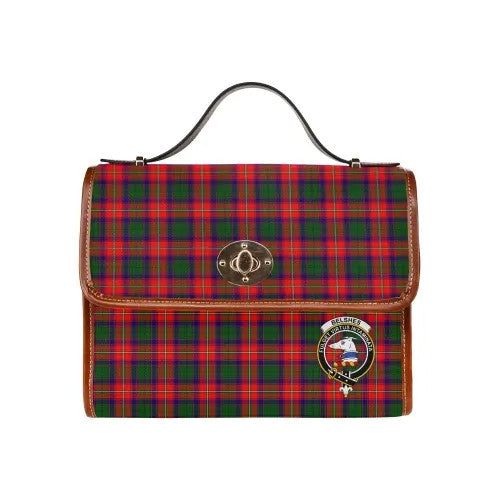 Scottish Belshes Clan Crest Tartan Waterproof Canvas Bag Tartan Plaid 2