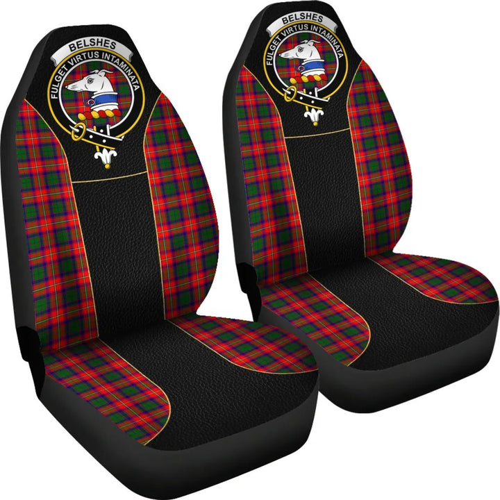 Scottish Belshes (Or Belsches) Clan Crest Tartan Car Seat Covers - Special Style 4