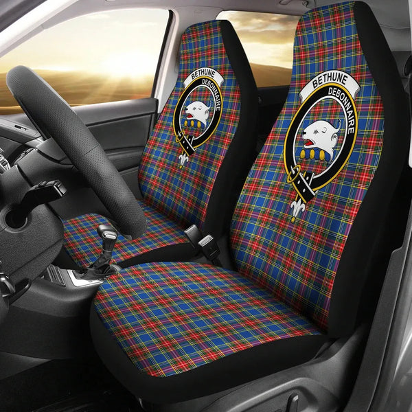 Scottish Bethune Clan Crest Tartan Car Seat Covers 2