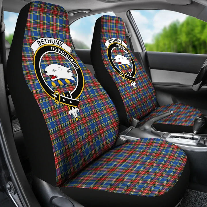 Scottish Bethune Clan Crest Tartan Car Seat Covers 3