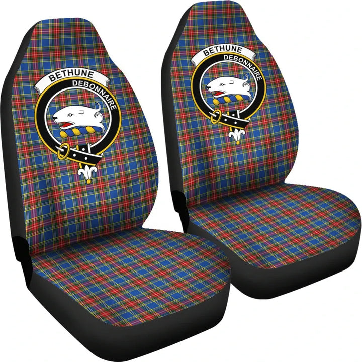 Scottish Bethune Clan Crest Tartan Car Seat Covers 4