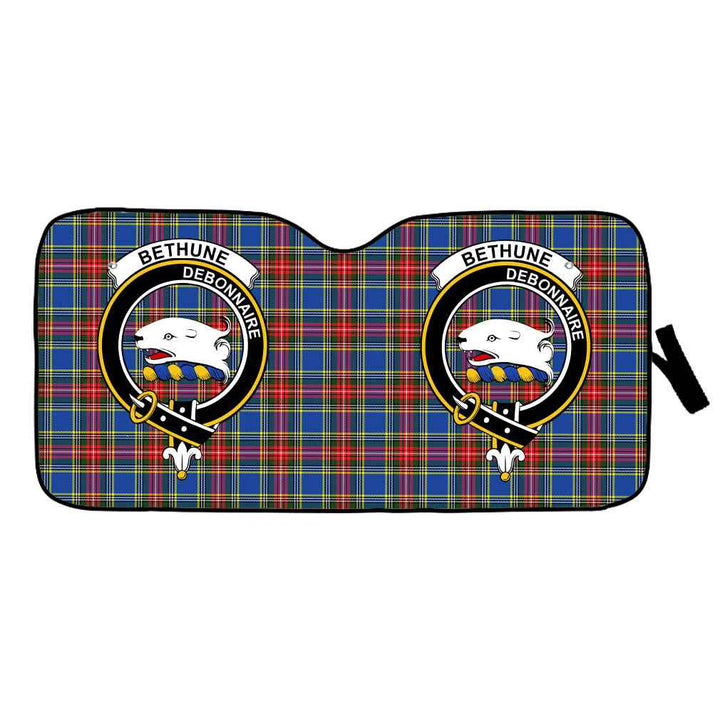 Scottish Bethune Clan Crest Tartan Car Windshield Sun Shade Tartan Plaid 1
