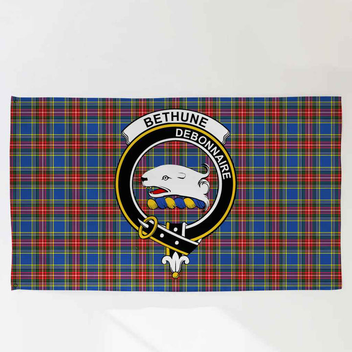 Scottish Bethune Clan Crest Tartan Flag Parade Tartan Plaid 3