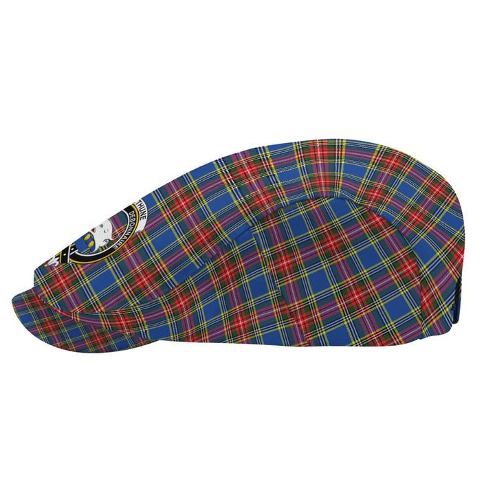 Scottish Bethune Clan Crest Tartan Flat Cap Tartan Plaid 3