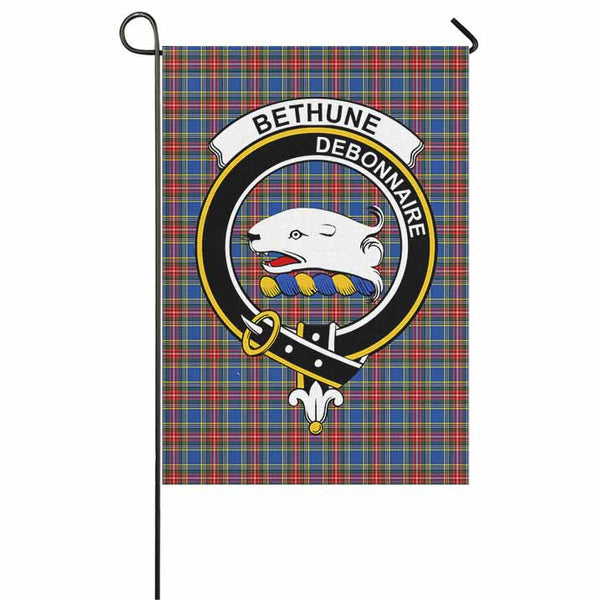 Scottish Bethune Clan Crest Tartan Garden Flag Tartan Plaid 1