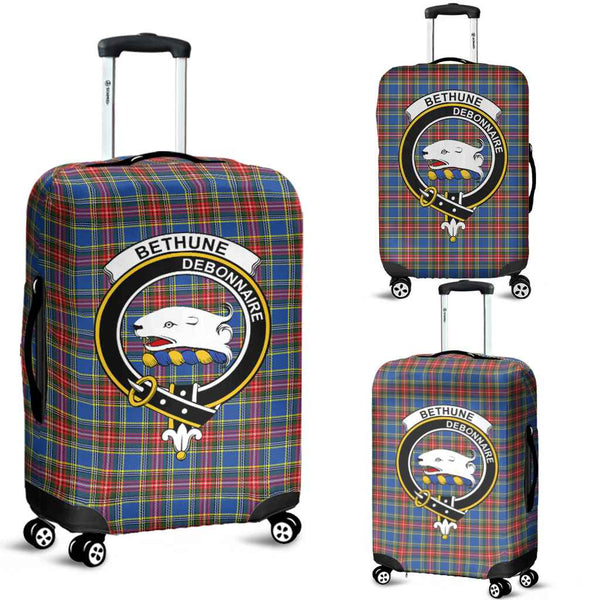 Scottish Bethune Clan Crest Tartan Luggage Cover Tartan Plaid 1