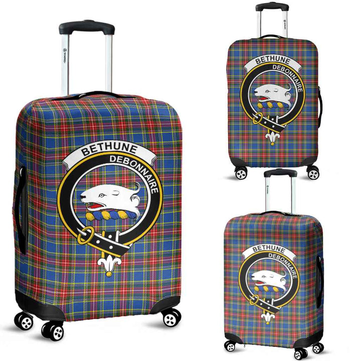 Scottish Bethune Clan Crest Tartan Luggage Cover Tartan Plaid 1