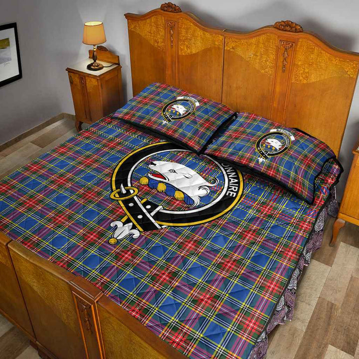 Scottish Bethune Clan Crest Tartan Quilt Bed Set Tartan Plaid 5