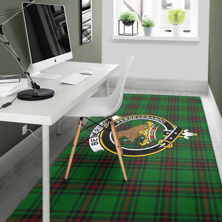Scottish Beveridge Clan Crest Tartan Area Rug Tartan Plaid 4