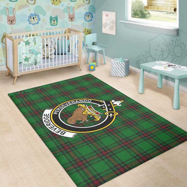 Scottish Beveridge Clan Crest Tartan Area Rug Tartan Plaid 5