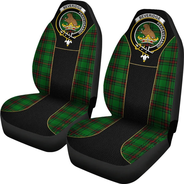 Scottish Beveridge Clan Crest Tartan Car Seat Covers - Special Style 2