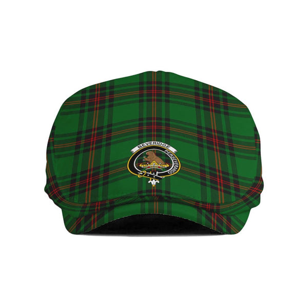 Scottish Beveridge Clan Crest Tartan Flat Cap Tartan Plaid 1