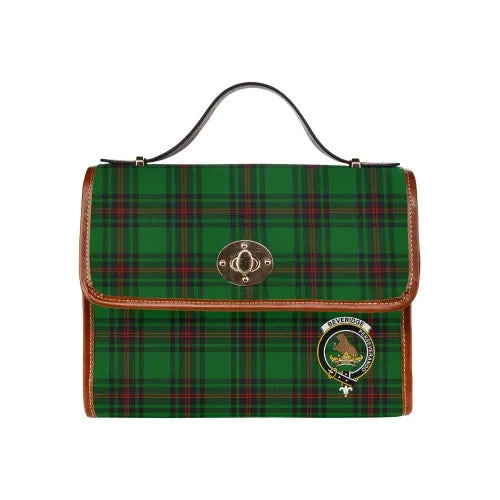 Scottish Beveridge Clan Crest Tartan Waterproof Canvas Bag Tartan Plaid 2