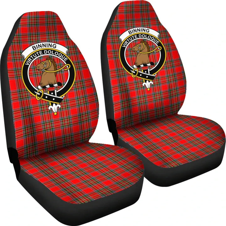 Scottish Binning Clan Crest Tartan Car Seat Covers 4