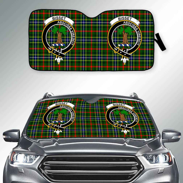 Scottish Bisset Clan Crest Tartan Car Windshield Sun Shade Tartan Plaid 2
