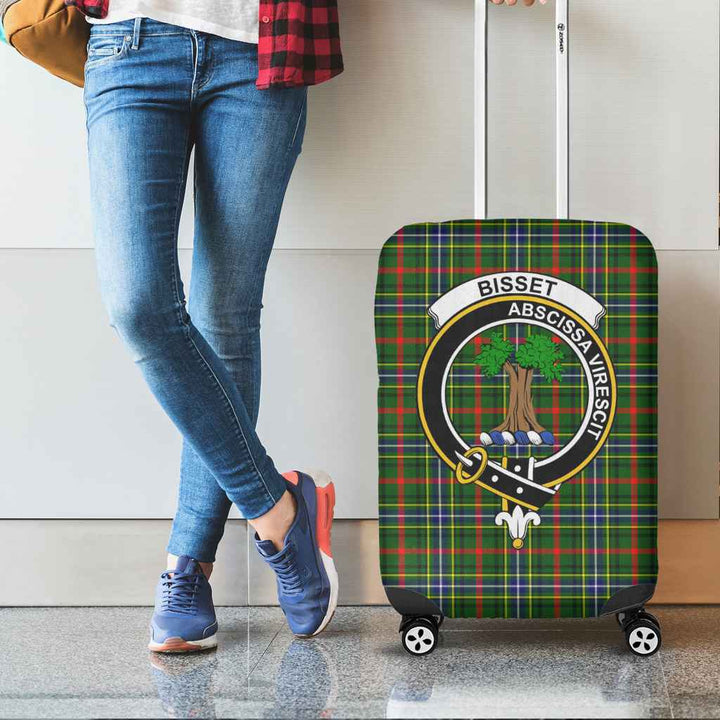 Scottish Bisset Clan Crest Tartan Luggage Cover Tartan Plaid 2