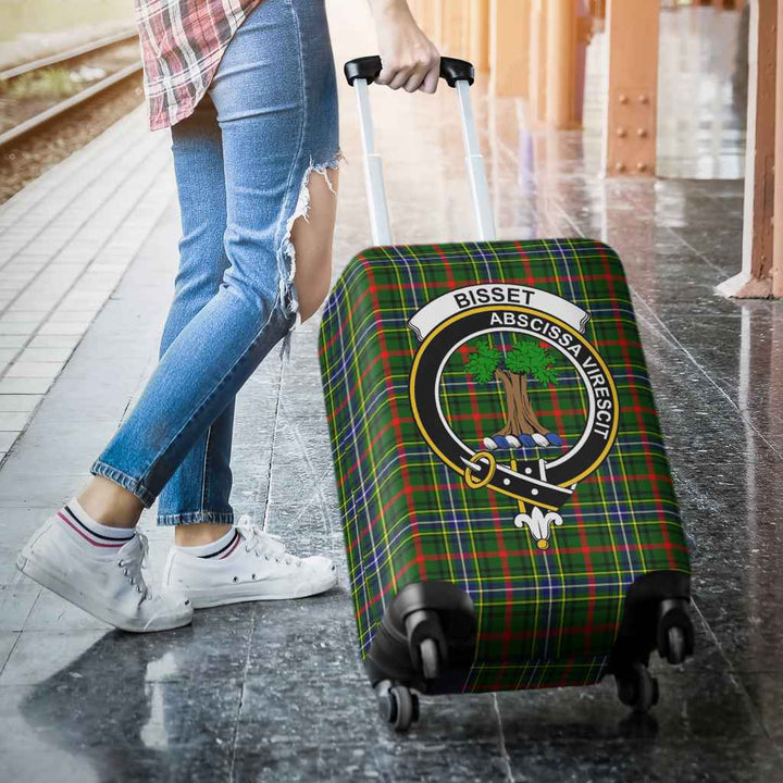 Scottish Bisset Clan Crest Tartan Luggage Cover Tartan Plaid 3