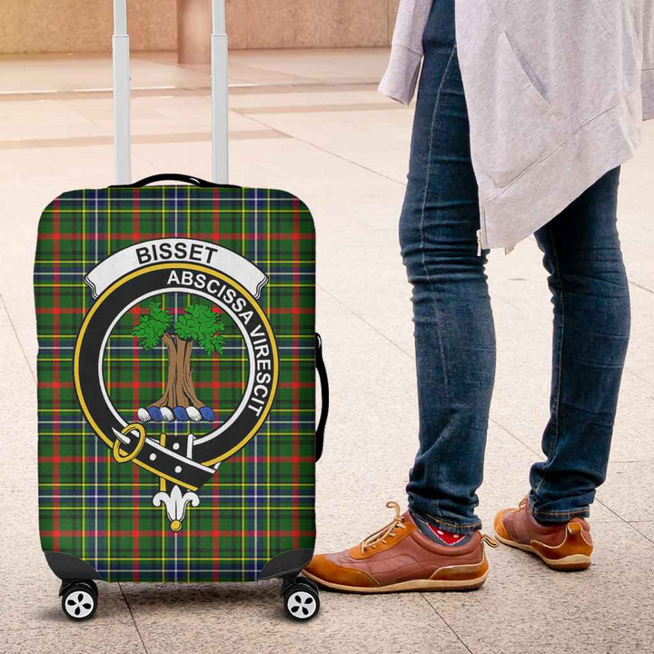 Scottish Bisset Clan Crest Tartan Luggage Cover Tartan Plaid 4