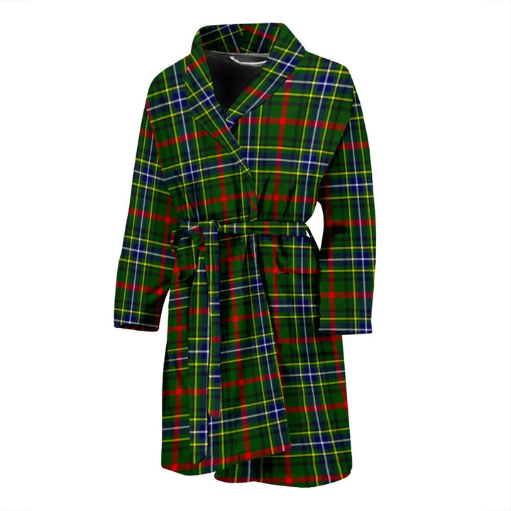 Scottish Bisset Clan Tartan Bathrobe 1
