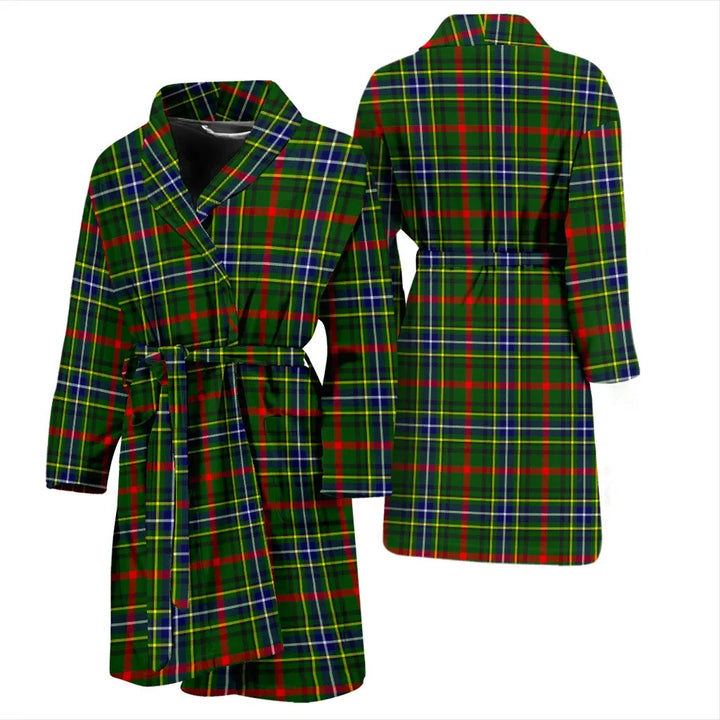 Scottish Bisset Clan Tartan Bathrobe 3