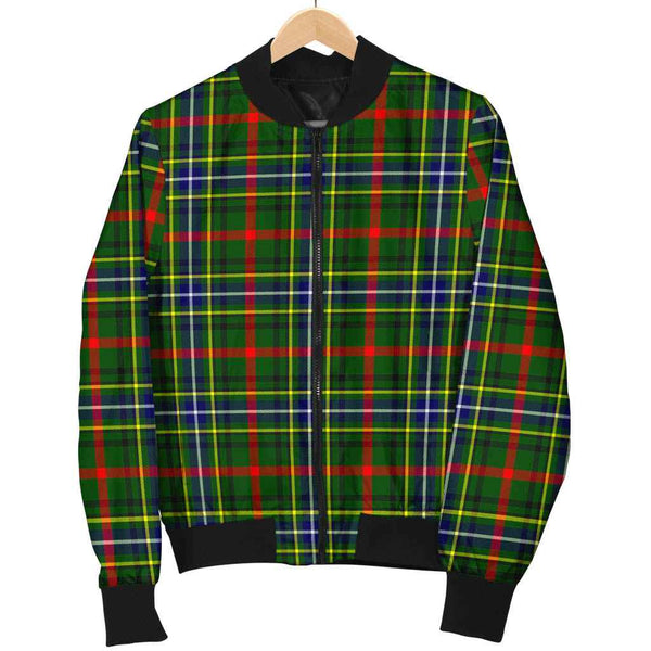 Scottish Bisset Clan Tartan Bomber Jacket Tartan Plaid 1