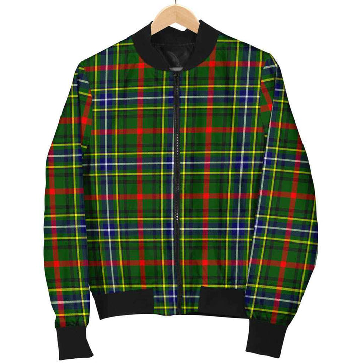 Scottish Bisset Clan Tartan Bomber Jacket Tartan Plaid 1
