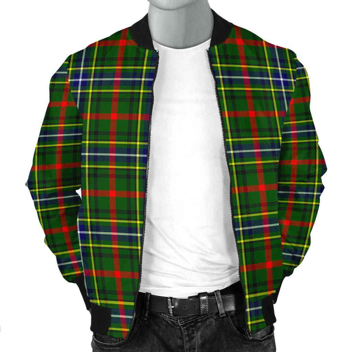 Scottish Bisset Clan Tartan Bomber Jacket Tartan Plaid 2