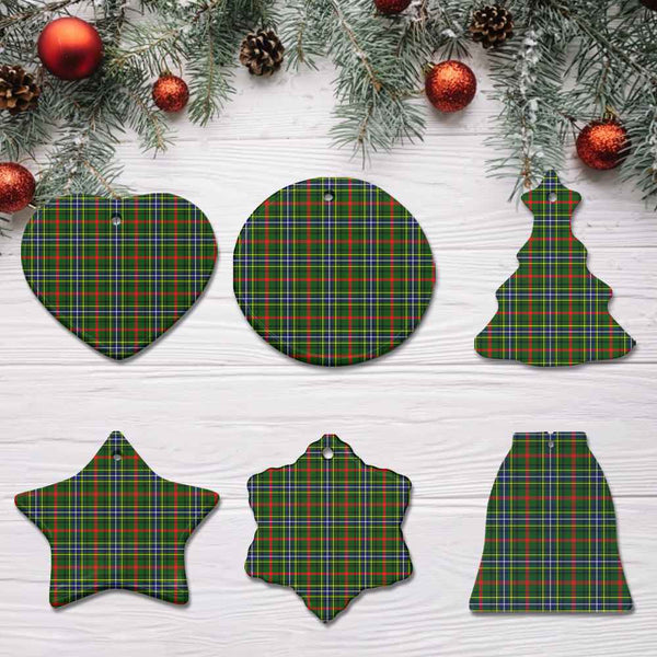 Scottish Bisset Clan Tartan Ceramic Ornament All Tartan Plaid