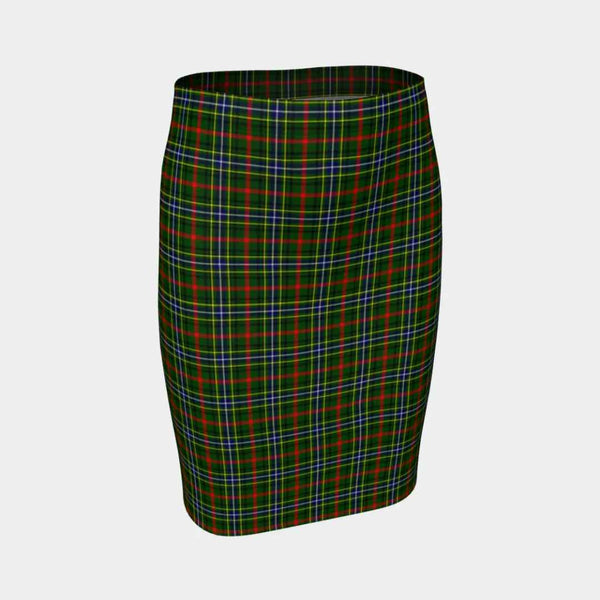 Scottish Bisset Clan Tartan Fitted Skirt Tartan Plaid 1