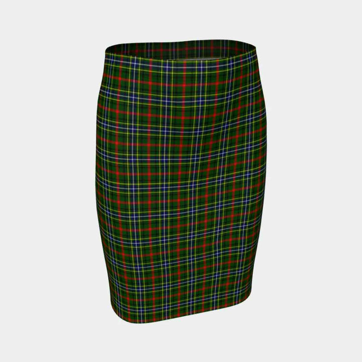 Scottish Bisset Clan Tartan Fitted Skirt Tartan Plaid 1