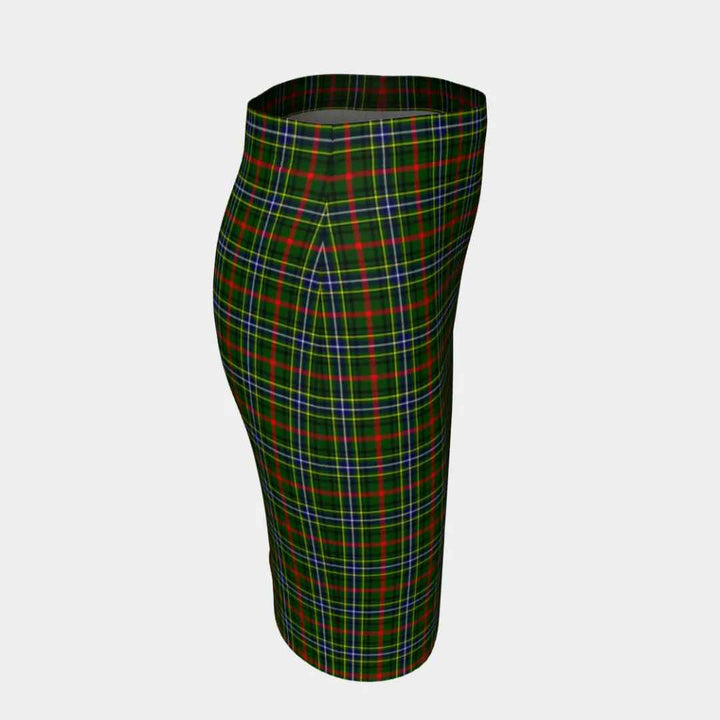 Scottish Bisset Clan Tartan Fitted Skirt Tartan Plaid 3