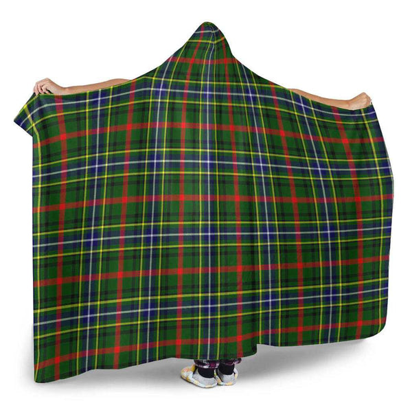 Scottish Bisset Clan Tartan Hooded Blanket Tartan Plaid 2