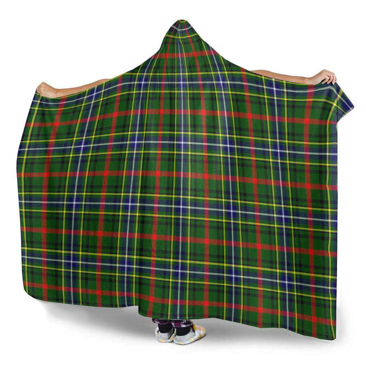 Scottish Bisset Clan Tartan Hooded Blanket Tartan Plaid 3