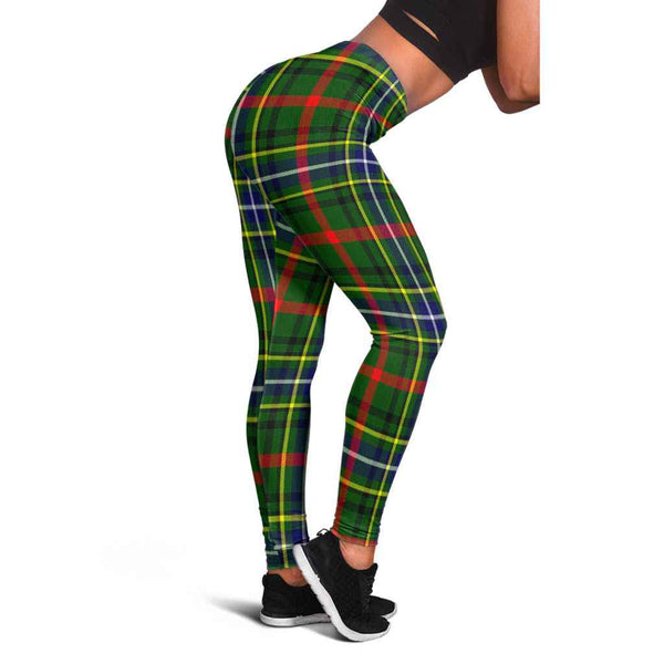 Scottish Bisset Clan Tartan Women Leggings Tartan Plaid 1