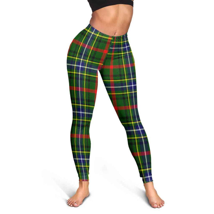 Scottish Bisset Clan Tartan Women Leggings Tartan Plaid 3