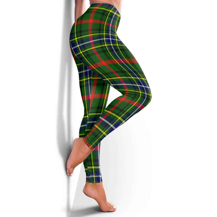 Scottish Bisset Clan Tartan Women Leggings Tartan Plaid 4