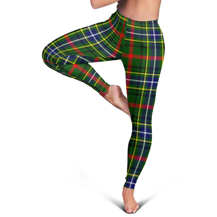 Scottish Bisset Clan Tartan Women Leggings Tartan Plaid 5