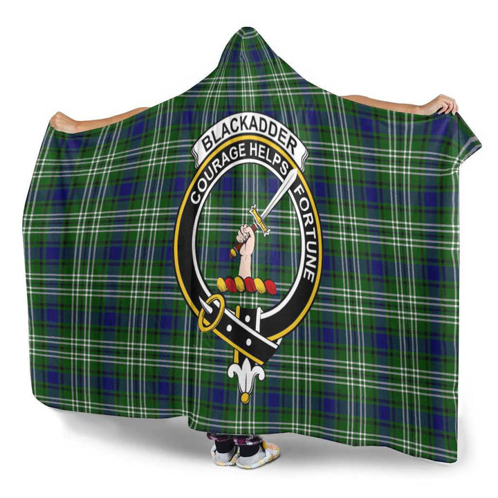 Scottish Blackadder Clan Crest Tartan Hooded Blanket Tartan Plaid 3